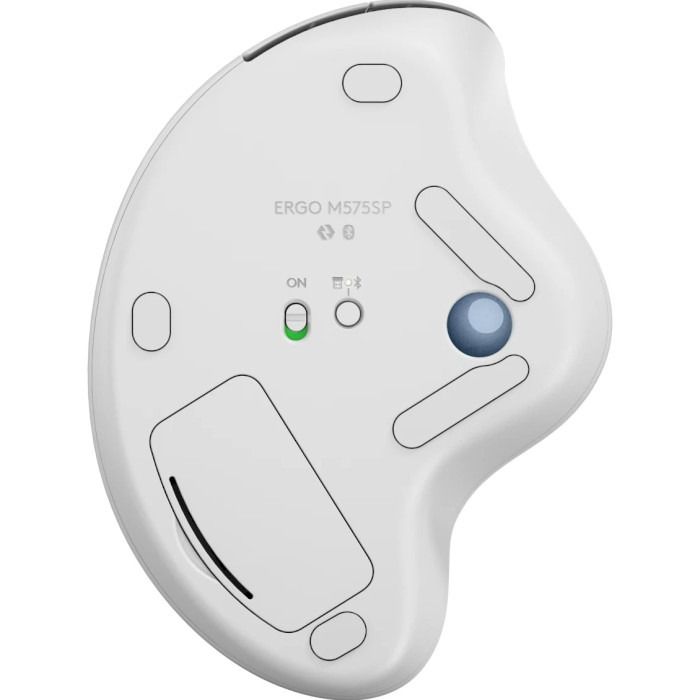 Миша бездротова Logitech Ergo M575S Off-White + Blue Ball (910-007030)