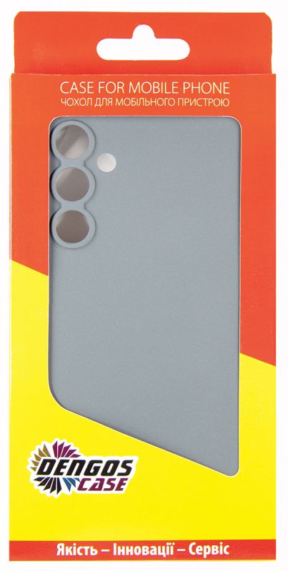 Чохол-накладка Dengos для Samsung Galaxy M35 5G SM-M356 Grey (DG-KM-101) + захисне скло