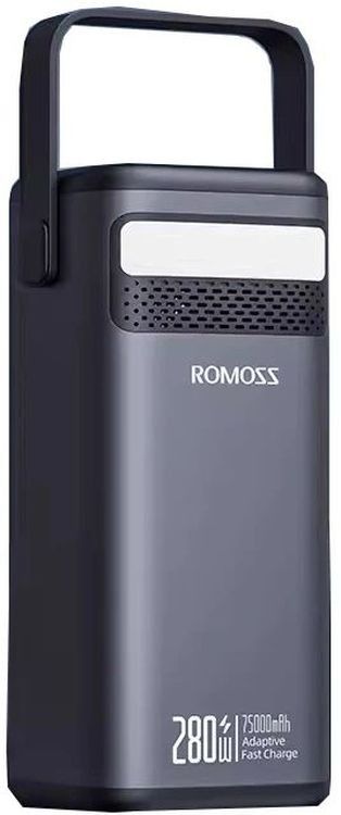 Універсальна мобільна батарея Romoss PMT75 75000mAh Black (PMT75-1E2-2133H)