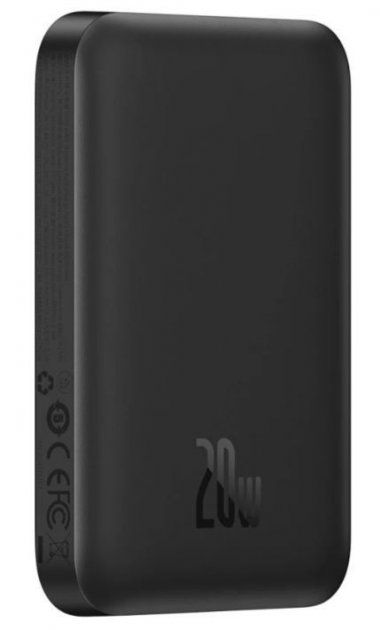 Універсальна мобільна батарея Baseus MagSafe 6000mAh 15W Black (PPCX02001)