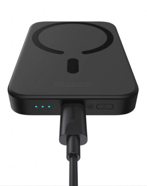 Універсальна мобільна батарея Baseus MagSafe 6000mAh 15W Black (PPCX02001)