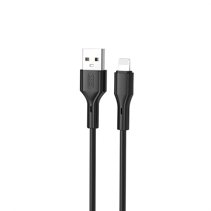 Кабель XO NB230 USB - Lightning (M/M), 2.4 A, 1 м, Black (NB230-AI.black)