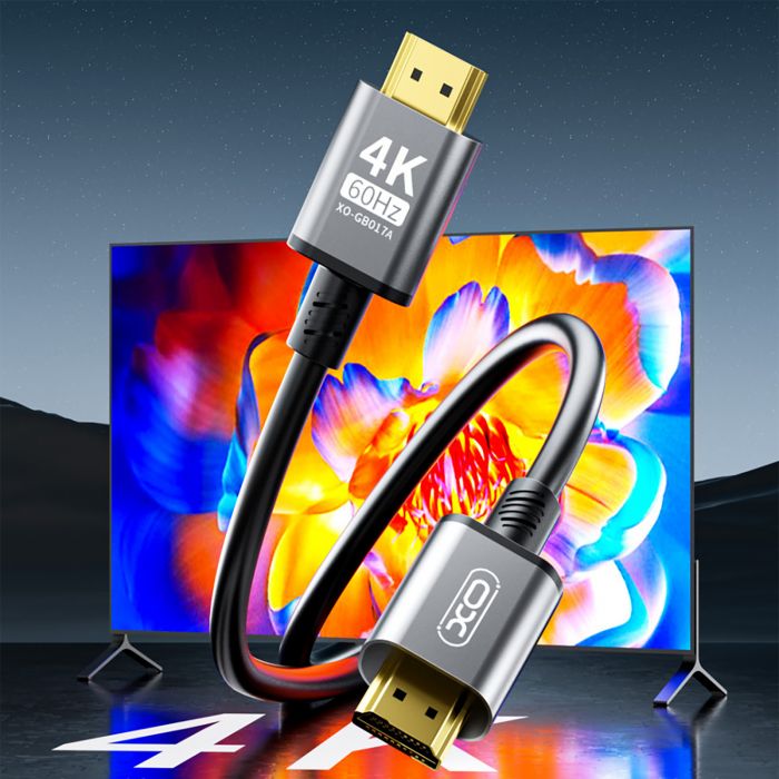 Кабель XO (GB017A-HDMI.tranish) HDMI-HDMI V.2.0, 3м Tranish