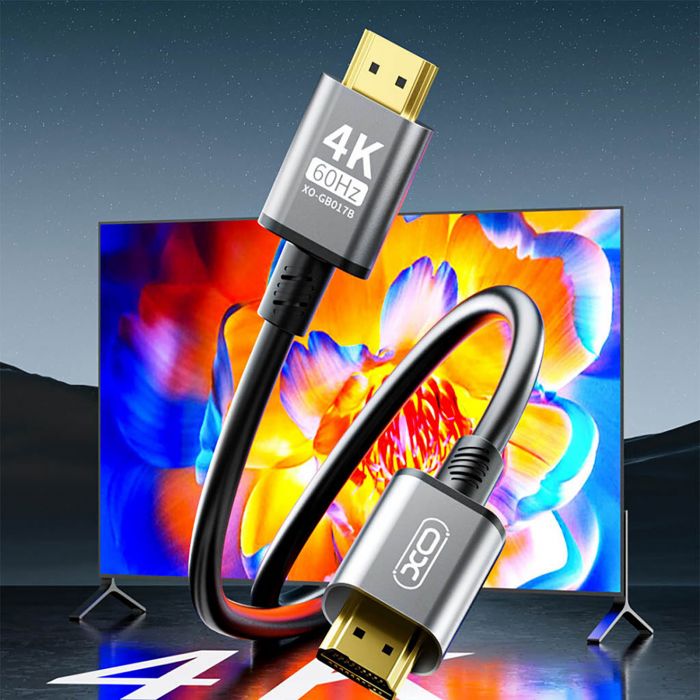 Кабель XO (GB017B-HDMI.tranish) HDMI-HDMI V.2.0, 5м Tranish