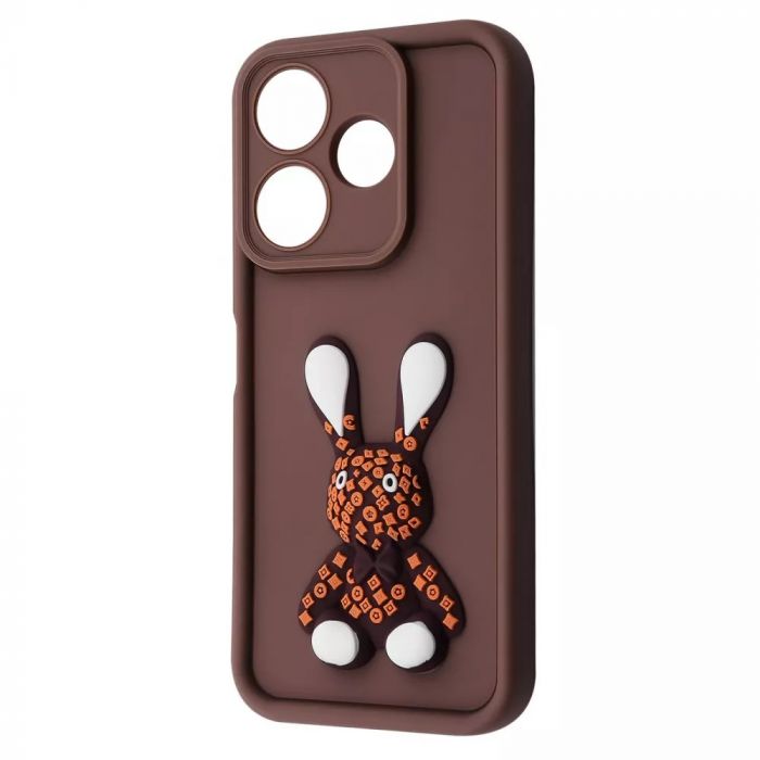 Чохол-накладка Pretty Things Case для Xiaomi Redmi 13 4G/Poco M6 4G/Note 13R Brown/Rabbit