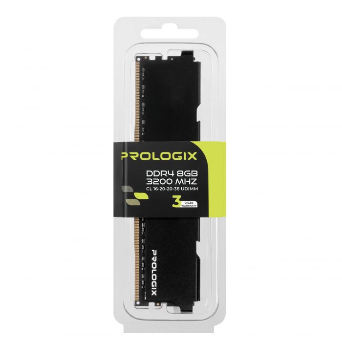 Модуль пам`ятi DDR4 8GB/3200 Prologix Black (PRO8GB3200B4)