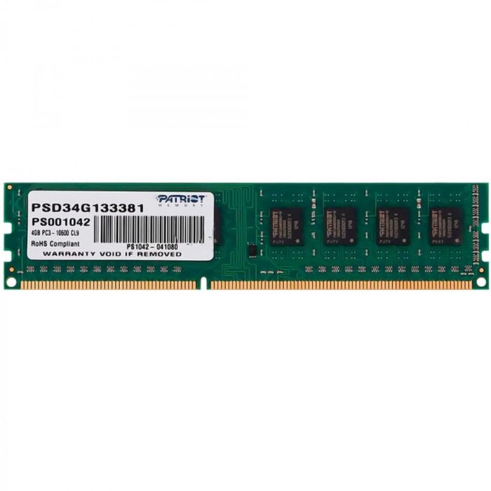 Модуль пам`яті DDR3 4GB/1333 Patriot Signature Line (PSD34G133381)