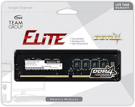 Модуль пам`яті DDR4 16GB/2666 Team Elite (TED416G2666C1901)