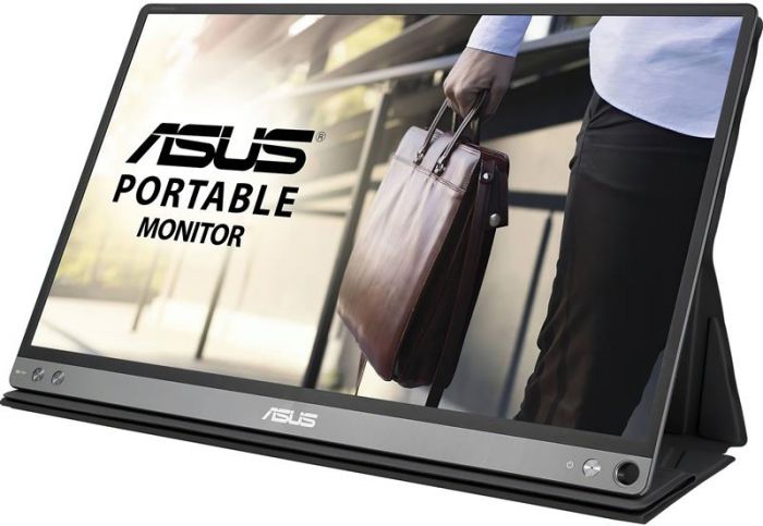 Монiтор портативний Asus 15.6" MB16AP (90LM0381-B02170) IPS Dark Gray