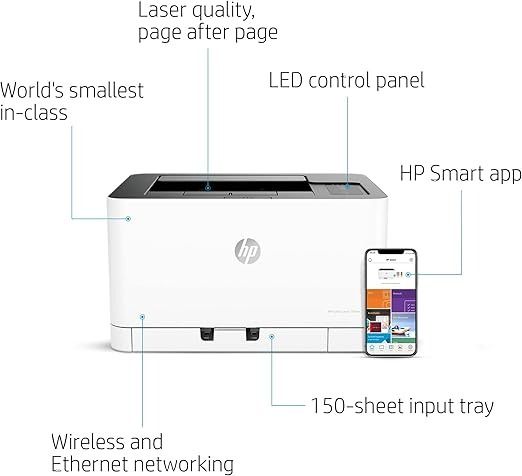 Принтер А4 HP Color Laser 150nw з Wi-Fi (4ZB95A)