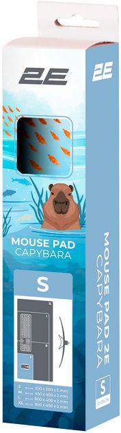 Ігрова поверхня 2E Capybarra S Blue (2E-PAD-S-CAPY-BLUE)