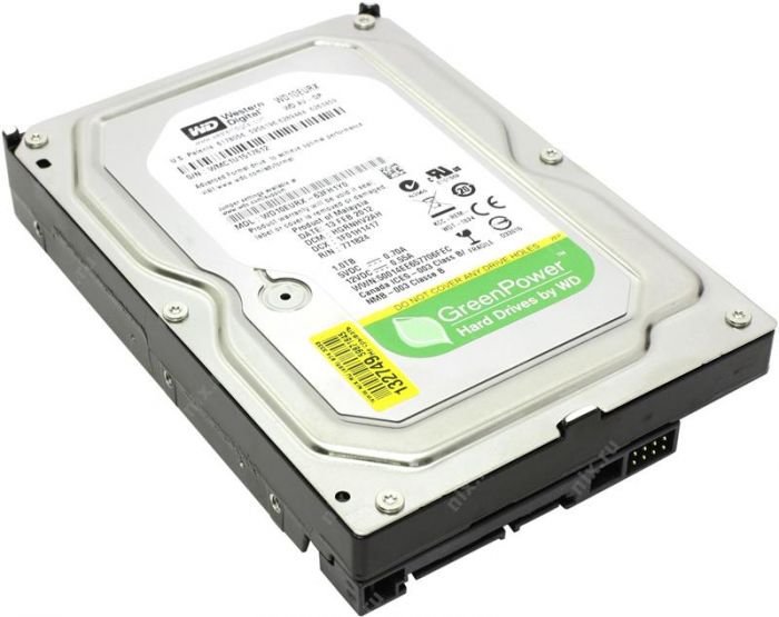 Накопичувач HDD SATA 1.0TB WD AV-GP 64MB (WD10EURX) Ref