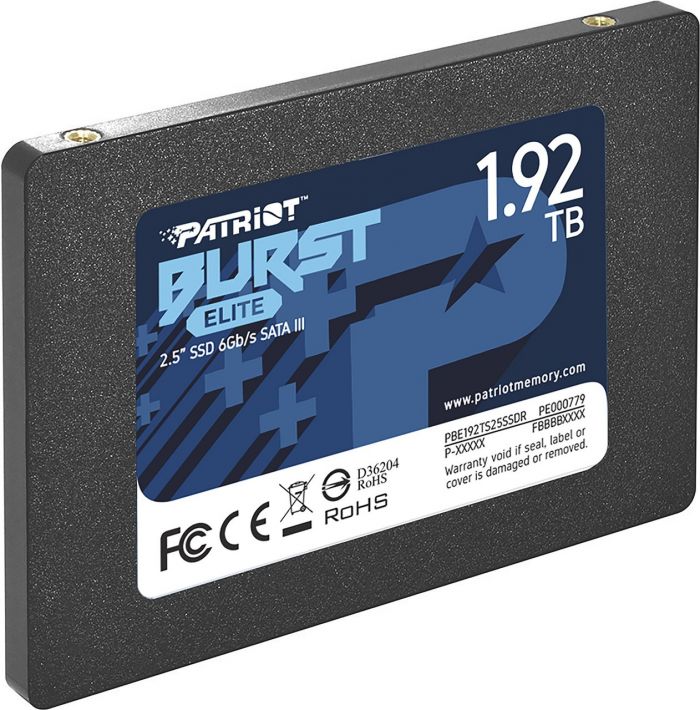 Накопичувач SSD 1.92TB Patriot Burst Elite 2.5" SATAIII TLC (PBE192TS25SSDR)