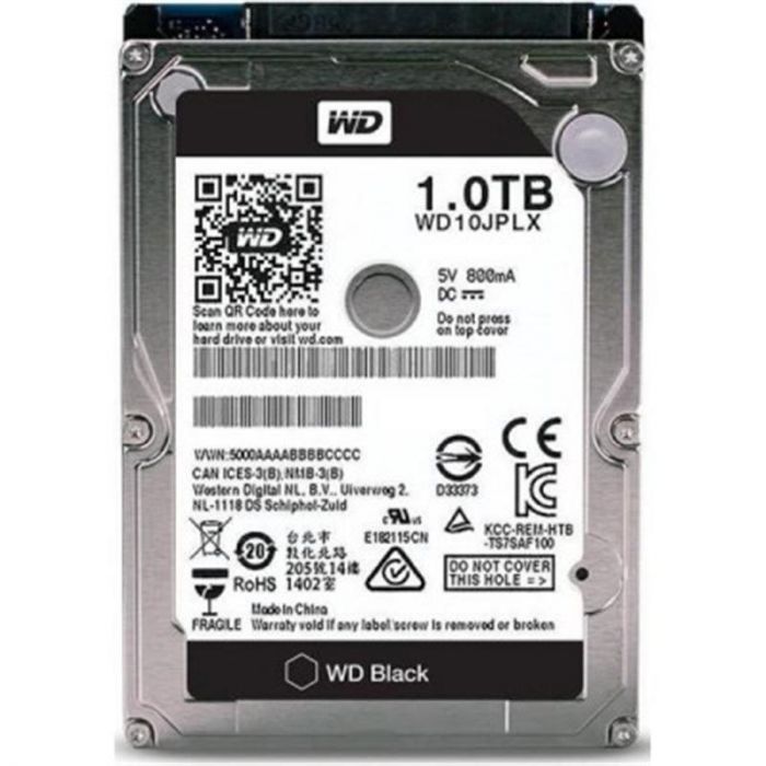 Накопичувач HDD 2.5" SATA 1.0TB WD Black 7200rpm 32MB (WD10JPLX)