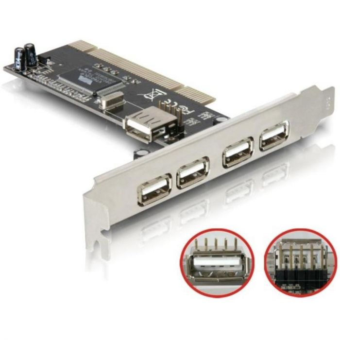 Контролер USB 2.0 PCI card, 4-port, NEC chip