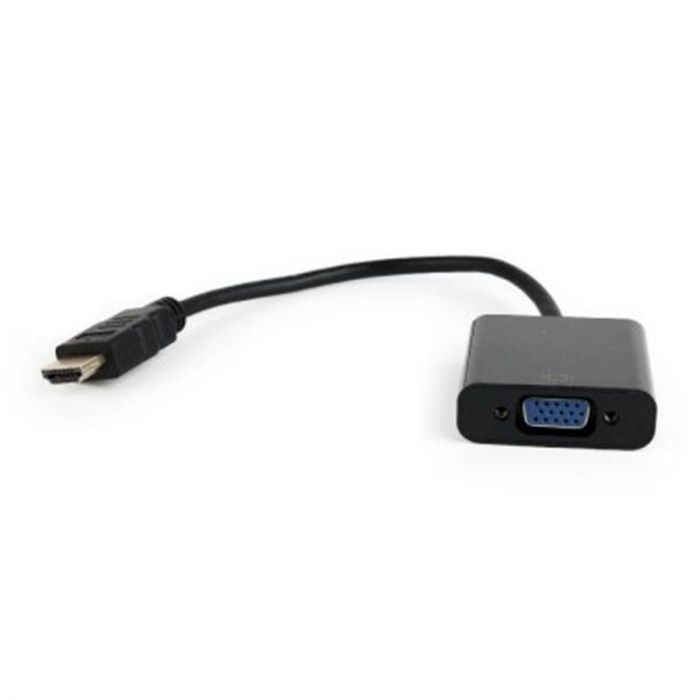 Адаптер Cablexpert HDMI - VGA V 1.4 (M/F), 0.15 м, чорний (A-HDMI-VGA-04) блістер