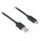 Кабель Cablexpert USB - USB Type-C V 2.0 (M/M), 1 м, чорний (CCP-USB2-AMCM-1M) 