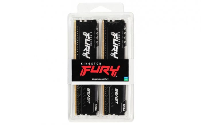 Модуль пам`ятi DDR4 2x16GB/3200 Kingston Fury Beast Black (KF432C16BB1K2/32)