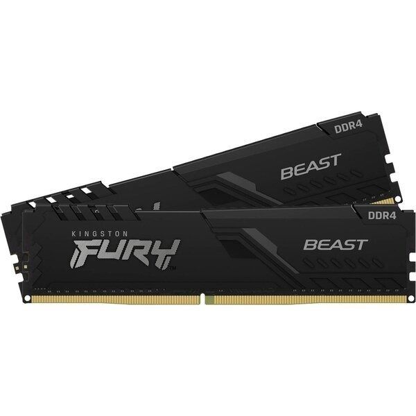 Модуль пам`ятi DDR4 2x16GB/2666 Kingston Fury Beast Black (KF426C16BB1K2/32)