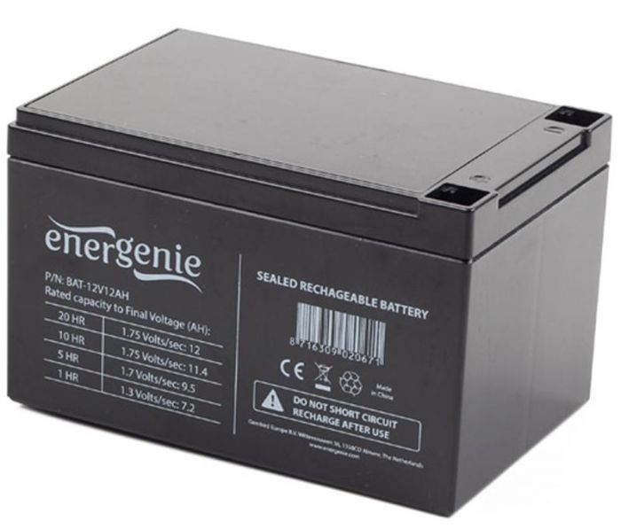 Акумуляторна батарея EnerGenie12V 12AH (BAT-12V12AH) AGM