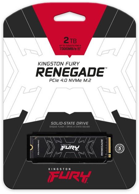 Накопичувач SSD 2TB Kingston Fury Renegade M.2 2280 PCIe 4.0 x4 NVMe 3D TLC (SFYRD/2000G)