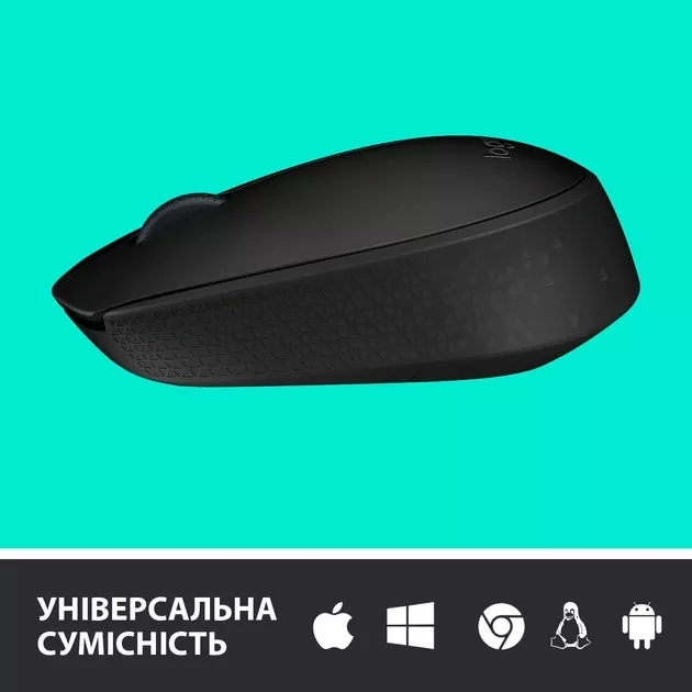 Миша бездротова Logitech M170 Grey/Black (910-004642)