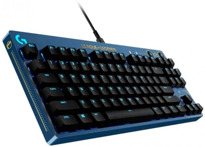 Клавiатура Logitech G PRO Mechanical Keyboard League of Legends Edition - LOL-WAVE2 Blue (920-010537) 