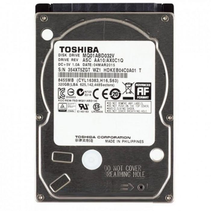 Накопичувач HDD 2.5" SATA 320GB Toshiba 5400rpm 8MB (MQ01ABD032V) Ref