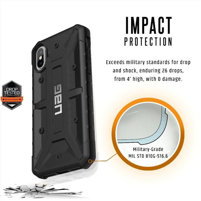 Чохол-накладка Urban Armor Gear Pathfinder для Apple iPhone X Black (IPHX-A-BK)