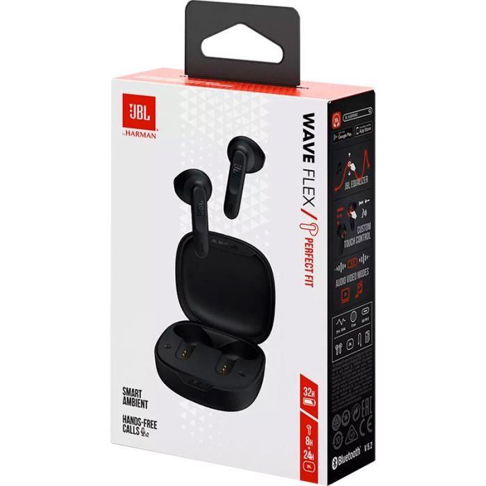 Bluetooth-гарнітура JBL Wave Flex Black (JBLWFLEXBLK)