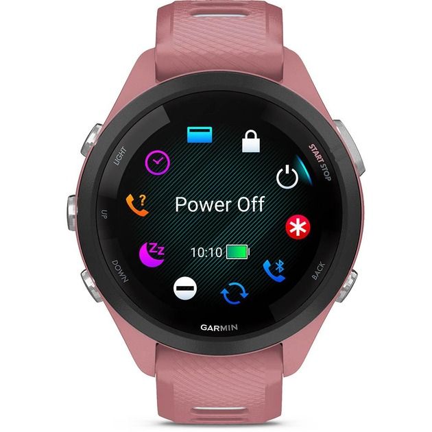 Смарт-годинник Garmin Forerunner 265S Black Bezel with Light Pink Case and Light Pink/Whitestone Silicone Band (010-02810-55)