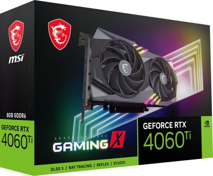 Відеокарта GF RTX 4060 Ti  8GB GDDR6 Gaming X MSI (GeForce RTX 4060 Ti GAMING X 8G)