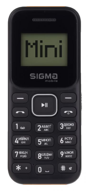 Мобiльний телефон Sigma mobile X-style 14 Mini Dual Sim BlackBlack/Orange