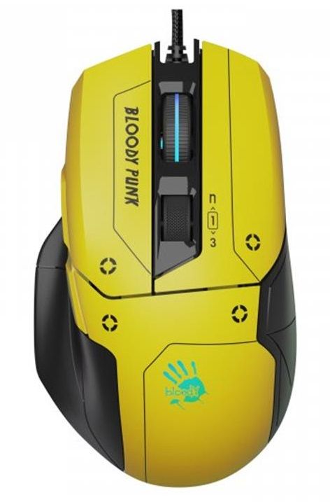 Миша A4Tech Bloody W70 Max Punk Yellow