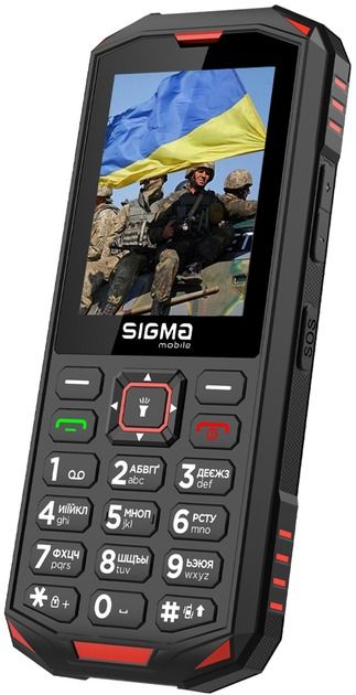 Мобільний телефон Sigma mobile X-treme PA68 Dual Sim Black/Red (4827798466520)