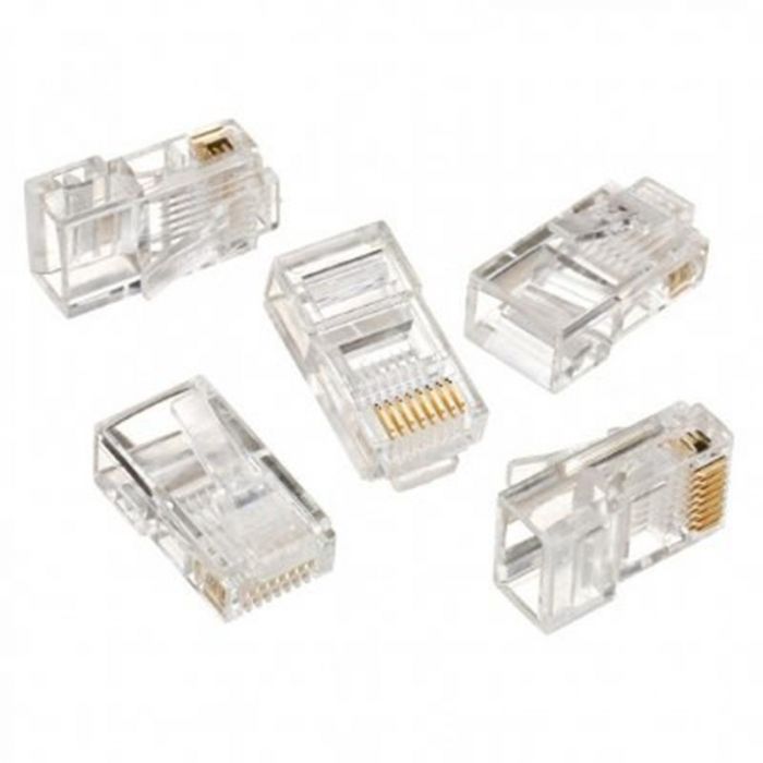 Конектор RJ 45 Cablexpert (LC-8P8C-001/50) із позолоченими контактами (50 шт/уп)