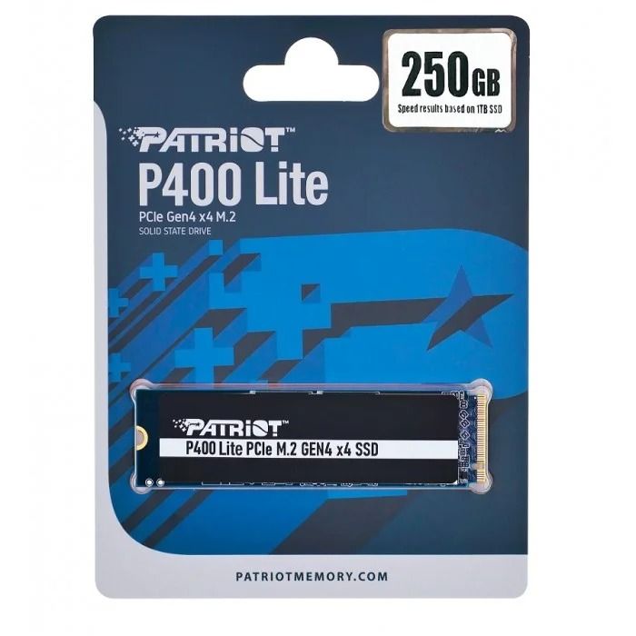 Накопичувач SSD  250GB Patriot P400 Lite M.2 2280 PCIe 4.0 x4 NVMe TLC (P400LP250GM28H)