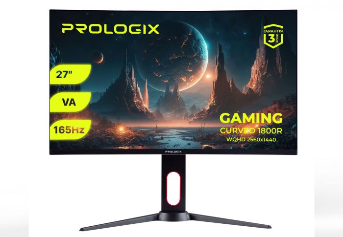 Монітор Prologix 27" GM2724CQP VA Black Curved 165Hz