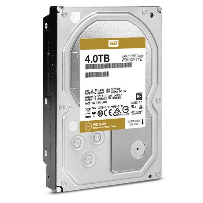 Накопичувач HDD SATA 4.0TB WD Gold 7200rpm 128MB (WD4002FYYZ)_Refurbished