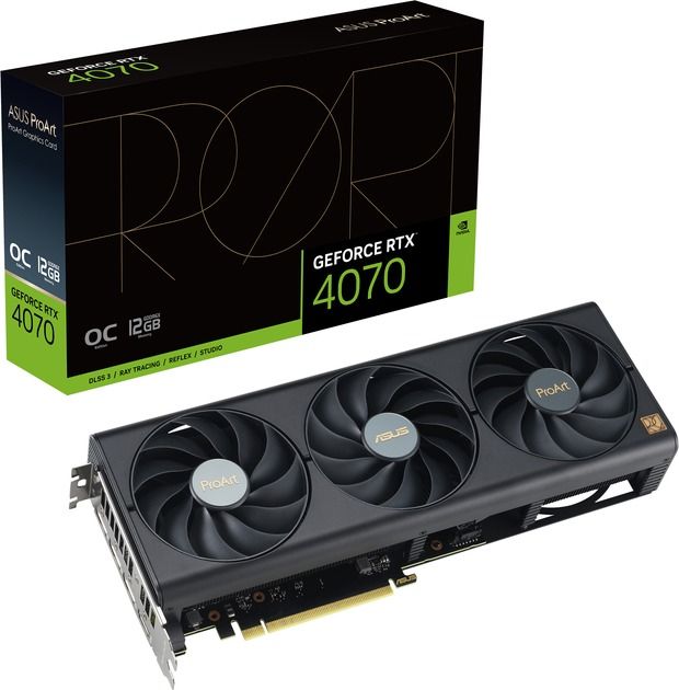 Відеокарта GF RTX 4070 12GB GDDR6X ProArt OC Asus (PROART-RTX4070-O12G)