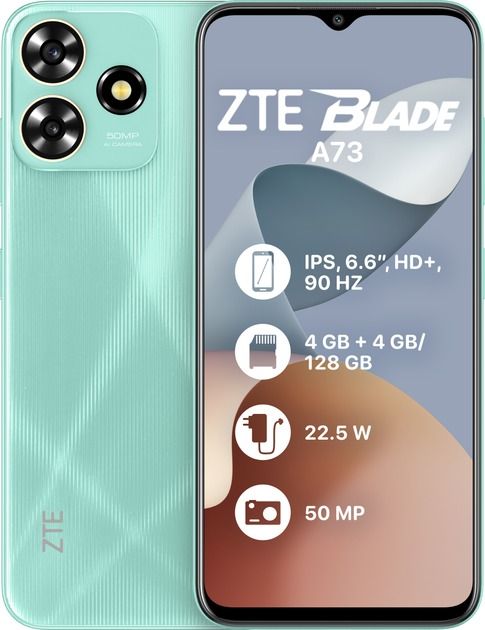 Смартфон ZTE Blade A73 4/128GB Dual Sim Green