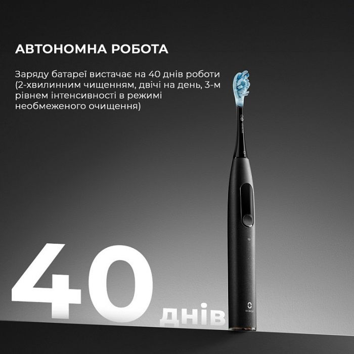 Розумна зубна електрощітка Oclean X Ultra Set Black (OLED) (6970810553499)