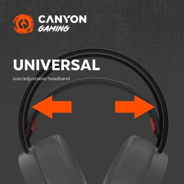 Гарнітура Canyon GH-8A Black/Orange (CND-SGHS8A)