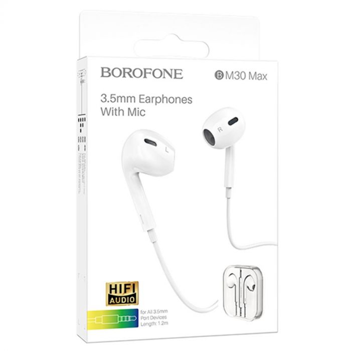 Гарнітура Borofone BM30 White (BM30W)