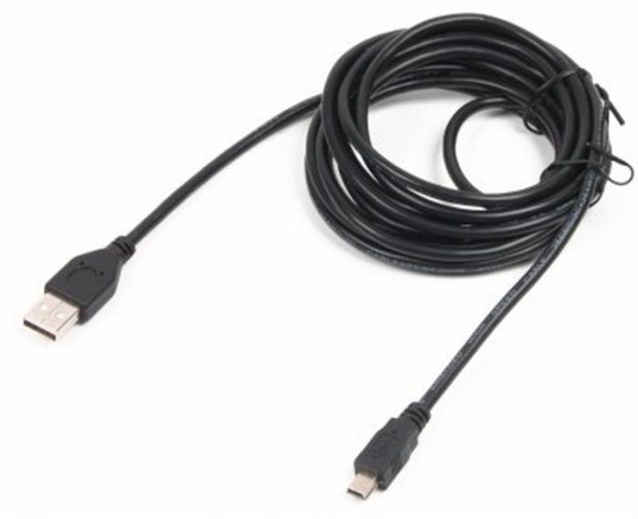 Кабель Cablexpert USB - mini-USB V 2.0 (M/M), 3 м, чорний (CCP-USB2-AM5P-10)