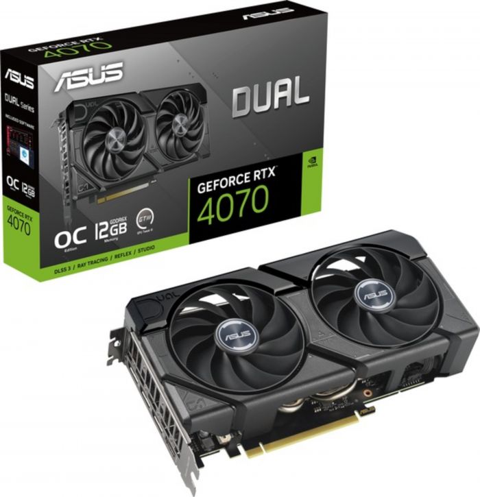 Відеокарта GF RTX 4070 12GB GDDR6X Dual EVO OC Asus (DUAL-RTX4070-O12G-EVO)