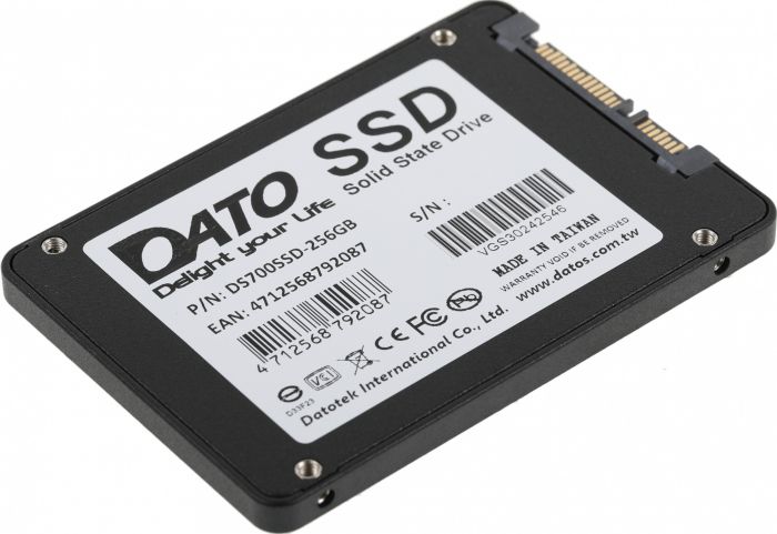 Накопичувач SSD 256GB Dato DS700 2.5" SATAIII TLC (DS700SSD-256GB)