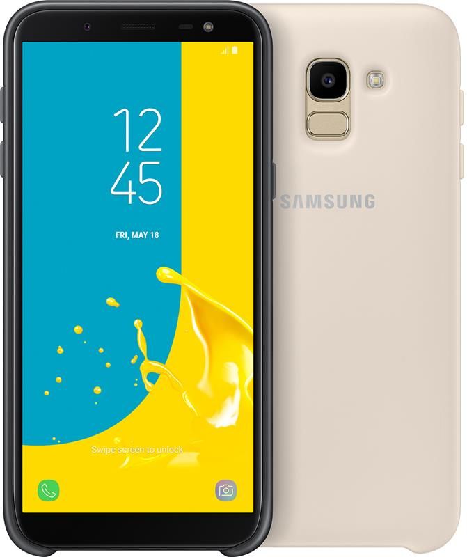 Чохол-накладка Samsung Dual Layer Cover для Samsung Galaxy J6 SM-J600 Gold (EF-PJ600CFEGRU)