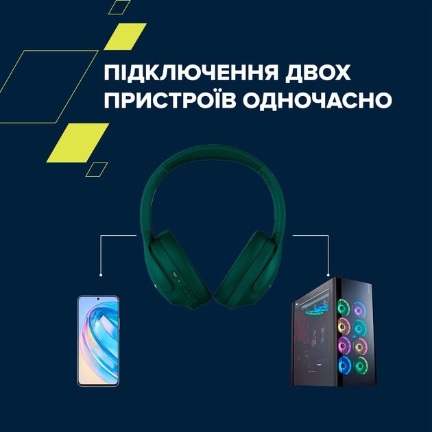 Bluetooth-гарнітура Canyon OnRiff 10 ANC Green (CNS-CBTHS10GN)