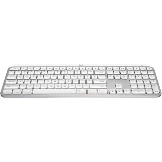 Клавiатура бездротова Logitech MX Keys S for Mac Pale Grey (920-011638)